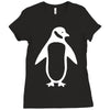 penguin funny Ladies Fitted T-Shirt