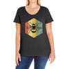 Vintage Bee Ladies Curvy T-Shirt
