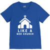 Like A God Church V-Neck Tee