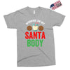 working on my santa body Exclusive T-shirt