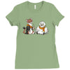 the owl and the weasel Ladies Fitted T-Shirt