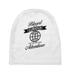 blessed are the curious for they shall have adventures Baby Beanies