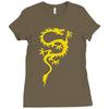 chinese dragon cool oriental asian kung fu Ladies Fitted T-Shirt