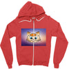 Orange cat Zipper Hoodie