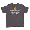 low beer alert Youth Tee