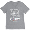 in a world full of grinches be a cindy lou who V-Neck Tee