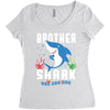 brother shark doo doo doo family matching Women's Triblend Scoop T-shirt
