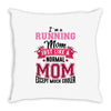 running mom Throw Pillow