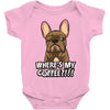 where's my coffee Baby Bodysuit
