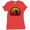 chihiro on sunset Ladies Fitted T-Shirt