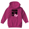 proud new girl Youth Hoodie
