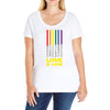 Lightsaber Rainbow Ladies Curvy T-Shirt
