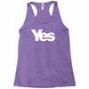 vote yes for scotland scottish independence Racerback Tank