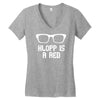 klopp is a red funny Women's V-Neck T-Shirt