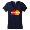 hustle hard Women's V-Neck T-Shirt
