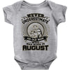 never underestimate an old man Baby Onesie