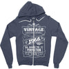 Vintage Aged To Perfection 1966 Zipper Hoodie
