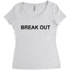break out Women's Triblend Scoop T-shirt