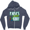 papa's little fishin buddy Zipper Hoodie