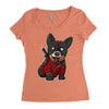 corgipool Women's Triblend Scoop T-shirt