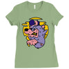 loup de cartoon Ladies Fitted T-Shirt