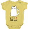 cat love person! Baby Bodysuit