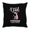 My Dad is Stronger Than Yours Throw Pillow