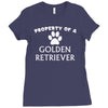 property of a golden retriever Ladies Fitted T-Shirt