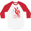 skull &amp; flames 3/4 Sleeve Shirt