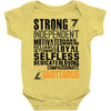 Strong Independent Motivated Sagittarius Baby Onesie