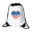 usa flag 2 Drawstring Bags