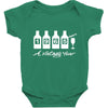 bottles 1965   mens funny Baby Bodysuit