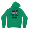 i wear pink for my mom breast cancer Unisex Hoodie