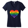 You're Looking At A Rainbow Women's V-Neck T-Shirt