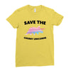 Save The Chubby Unicorns Ladies Fitted T-Shirt