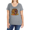 danger angry bear Ladies Curvy T-Shirt