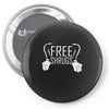 free shrugs Pin-back button