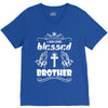 I Am One Blessed Brother V-Neck Tee