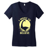 believe in nessie Women's V-Neck T-Shirt