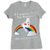 ls mug eat rainbow eat les Ladies Fitted T-Shirt