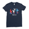4th of July Ladies Fitted T-Shirt