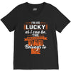 The world's greatest dad belongs to me Fathers Day V-Neck Tee