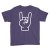 rock and roll throwing horns Youth Tee