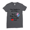 Our Family is Growing Ladies Fitted T-Shirt