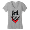 Siberian Husky Women's V-Neck T-Shirt