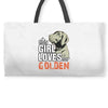 This Girl Loves Her Golden Weekender Totes