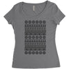 ugly christmas Women's Triblend Scoop T-shirt