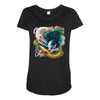 dragons by my side Maternity Scoop Neck T-shirt