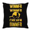 winner winner chicken dinner Throw Pillow