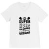 Be A Super Hero For Animals Go Vegan! V-Neck Tee